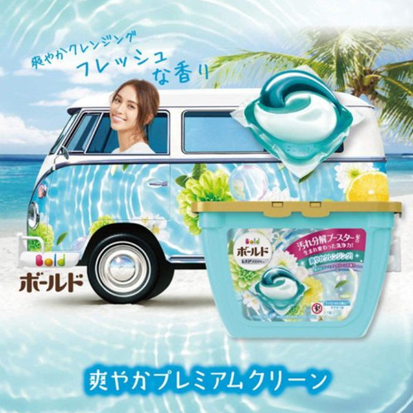 P&amp;G 日本 Bold 洗衣凝膠球 3D 清爽優質清潔香味