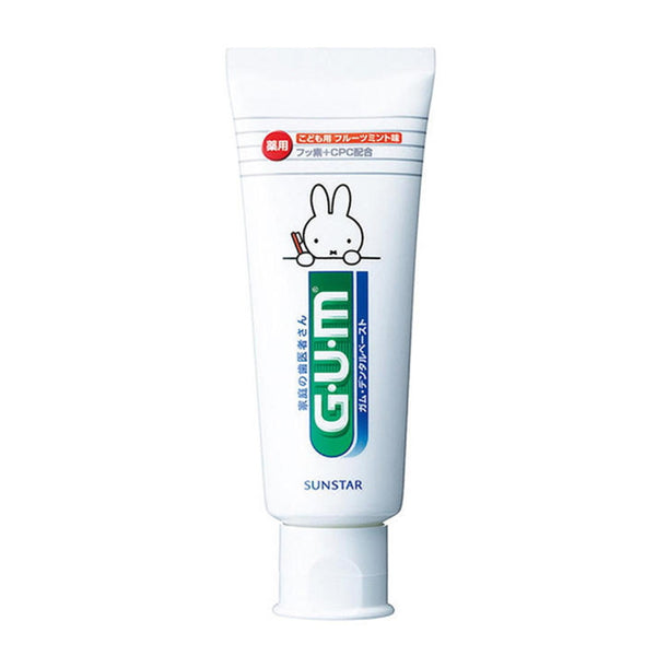 GUM日本米菲兒童牙膏含氟防蛀護牙套換牙期專用6歲以上70g