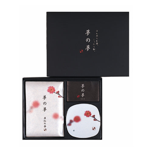 NipponKodo Japan YUME-NO-YUME GIFT SET Incense 12 Stick Incense Plate ( 8 Fragrance Available )
