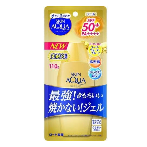 ロート製薬 スキンアクア UV スーパーモイスチャージェル ゴールド 110g SPF50+ PA++++