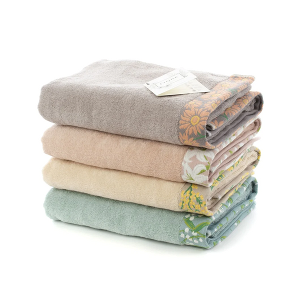 Hartwell Japan Cotton100% Bath Towel 60*120cm FIORE ( 3 Colors Available )
