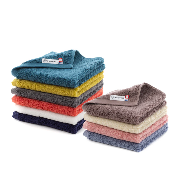 Hartwell Japan Cotton100% Wash Towel 34*35cm MOKOMOKO 365 ( 7 Colors Available )