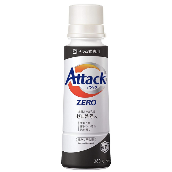 KAO Japan Attack Zero Pollution Laundry Liquid 380g Special for Drum Washing Machine