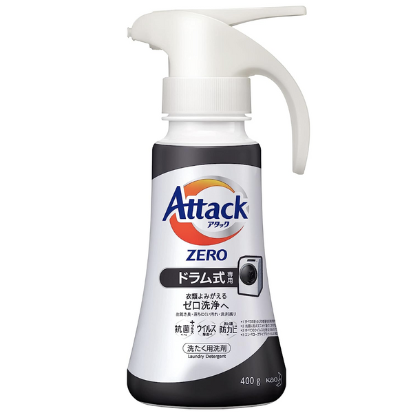 KAO Japan Attack Zero Pollution Laundry Liquid 400g Special for Drum Washing Machine