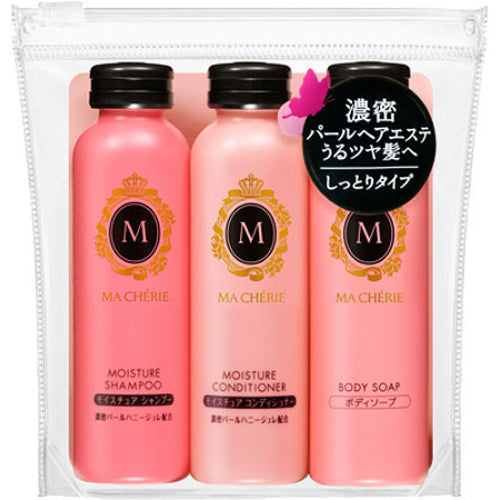 SHISEIDO Japan MACHERIE Body Soap and Shampoo and Conditioner Set 50ML