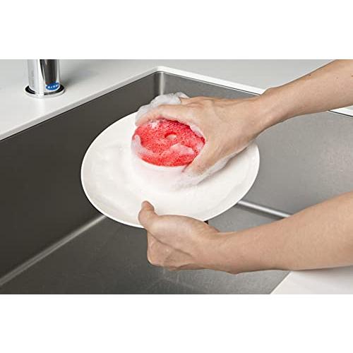 MARNA JAPAN Kitchen Sponge Wall-Mounted With Sucker(2 Colors Available)