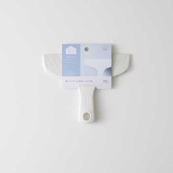 MARNA JAPAN Bathroom Scraper Squeegee White