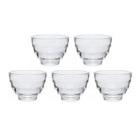 HARIO JAPAN 耐熱玻璃茶碗 5 件組（微波爐、烤箱、洗碗機可用）