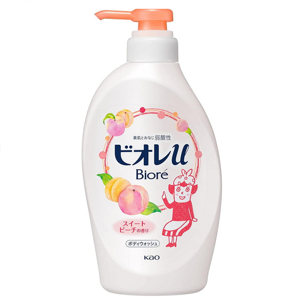 花王日本碧柔保濕沐浴露 480ml 蜜桃香