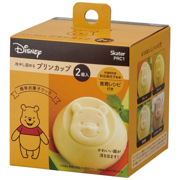 Skater Japan Cooling and Hardening Pudding Making Pudding Cup 2 Pieces Winnie the Pooh