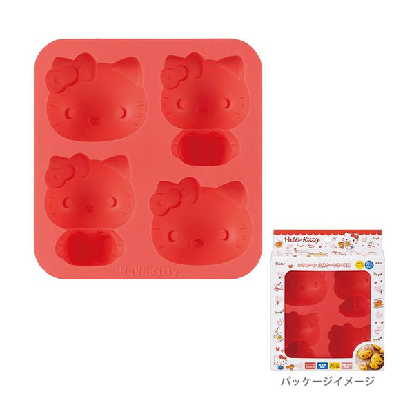 Skater Japan Slicone Three-dimensional Cake Mold [for 4 pieces] （4 style avilable）