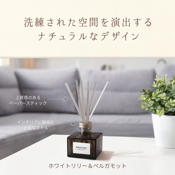 S.T. Japan Deodorizing Power Natulief Reed Diffuser for Entrance/Living Room 80ML（2 scent avilable）