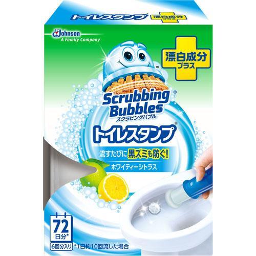 Johnson Japan Scrubbing Bubble Toilet Stamp Bleach Whitey Citrus Scent